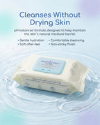 mom&moi Premium Bamboo Baby Wipes with pH balanced formula and 99% purified water for newborn and sensitive skin